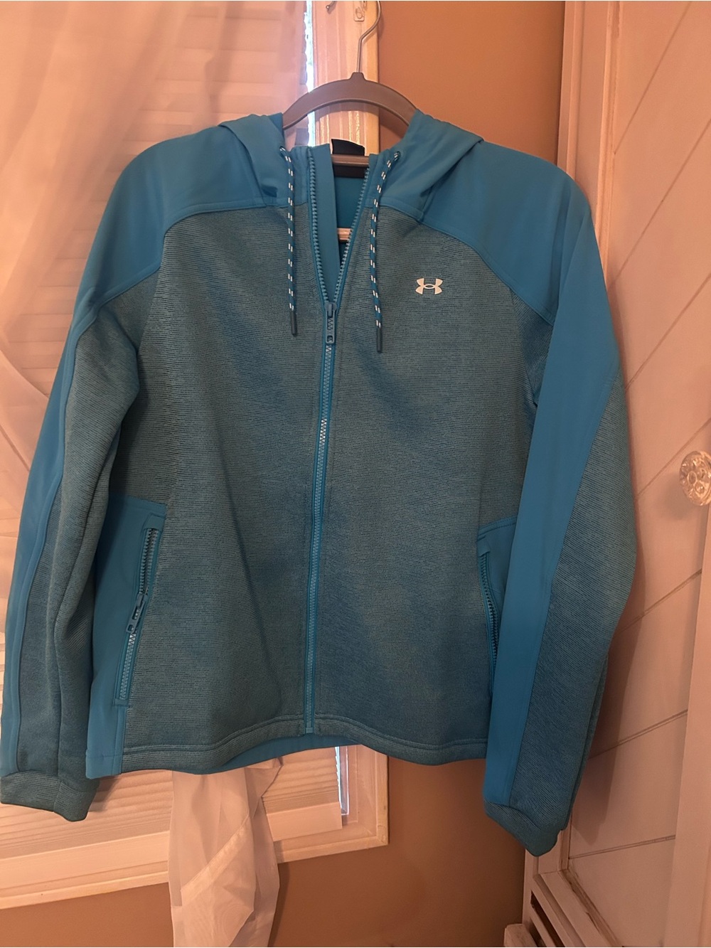 Under Armour Teal Zip Hoodie with Hood